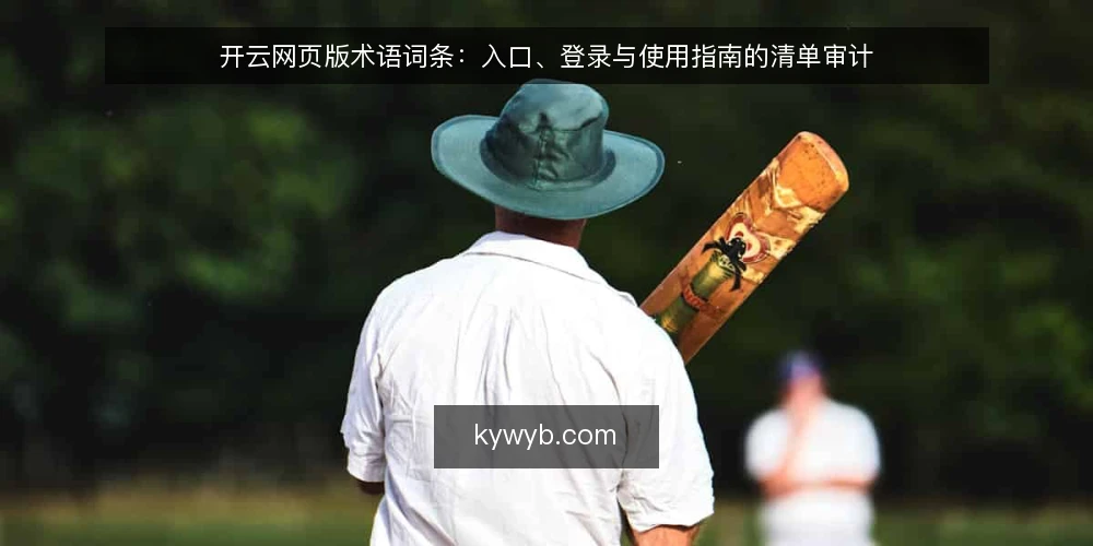 开云网页版术语词条:入口、登录与使用指南的清单审计 — 为何现在做术语审计 配图