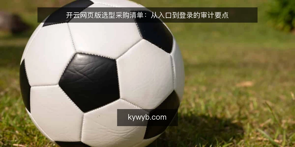 开云网页版选型采购清单：从入口到登录的审计要点 — 为什么现在要做一次访问入口审计 配图